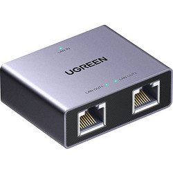 Ugreen NW301 Διαχωριστής Δικτύου Gigabit Ethernet Splitter 1 to 2 with USB-C Power Port (45311)