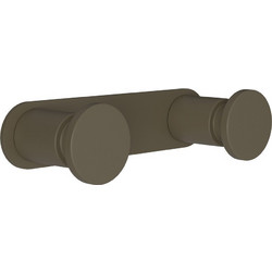 Άγκιστρο Διπλό 70-963 12x3,5x2,5cm Matt Light Bronze Pam & Co Ορείχαλκος