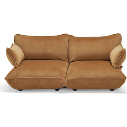 Fatboy Sumo - Τριθέσιος Καναπές Βελούδινος 210x108x90 I Almond