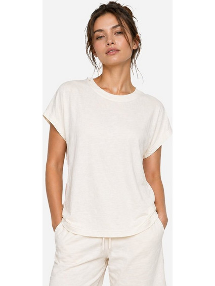 energetics Γυναικείο T-shirt Cap Sleeve Μπεζ