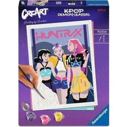 KPop Demon Hunters - CreArt Paint by Numbers Huntrix Painting Set