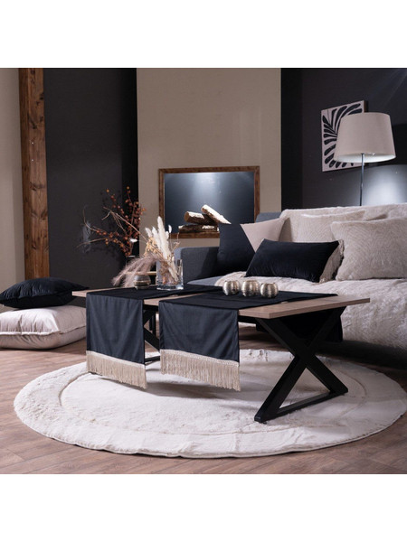 Τραβέρσα Sari (40x160cm) Teoran Velvet 06 Black