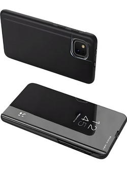 Tel1 Huawei P Smart 2021 Mirror Surface Series Flip Θήκη Βιβλίο - Black