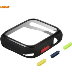 Enkay Hat-Prince Πλαστική Θήκη Tempered Glass για Apple Watch 4 / 5 / 6 / SE 40mm Μαύρη