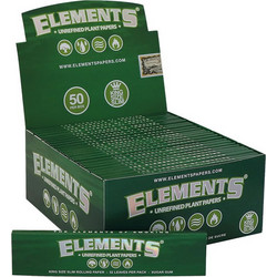 Elements Χαρτάκια - King Size Slim Green 32φ. - 50τεμ