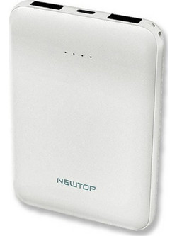 Newtop PB26 Power Bank 5000mAh με 2 Θύρες USB-A White