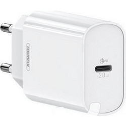 Remax Φορτιστής Χωρίς Καλώδιο με Θύρα USB-C 20W Power Delivery White RP-U70