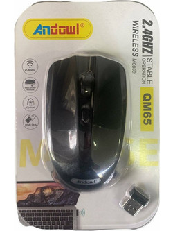 Andowl QM65 Ασύρματο Ποντίκι Black