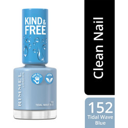 Rimmel Kind & Free Nail Polish 152 Tidal Wave Blue Gloss Βερνίκι Νυχιών