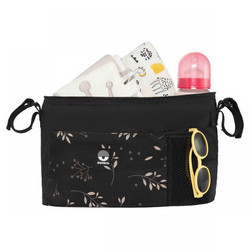Dooky Οργανωτής Καροτσιού Deluxe Romantic Leaves Black