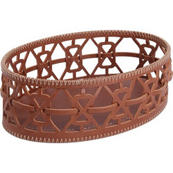 ΚΑΛΑΘΙ ΟΒΑΛ ΣΥΝΘ.ΔΕΡΜΑ ΚΑΦΕ 21X14X6EK. - ESPIEL - FER101