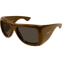Saint Laurent SL902 006 Γυναικεία Γυαλιά Ηλίου Μάσκα Κοκάλινα Καφέ με Μαύρο Φακό