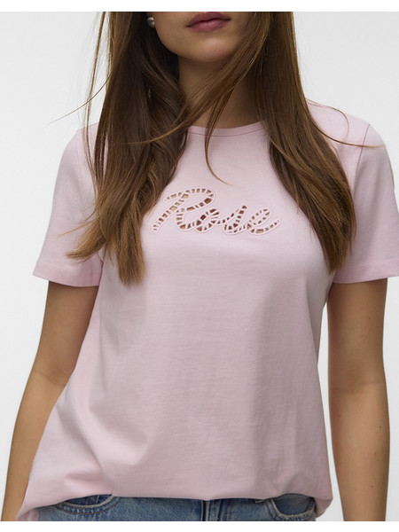 VERO MODA VMMIRANDA SIF SS TOP BOX JRS 10344827-Pink Pink
