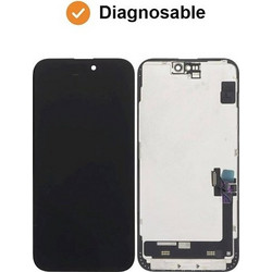 DD Diagnosable SOFT OLED Οθόνη LCD με Μηχανισμό Αφής για iPhone 15 Plus Μαύρο