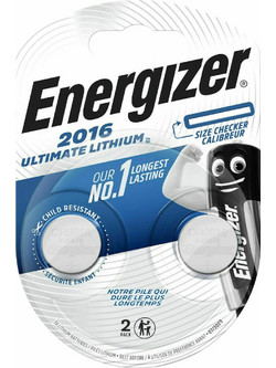 Energizer Ultimate Lithium CR2016 2τμχ