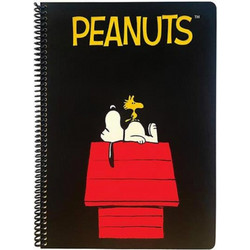 Back Me UP Peanuts Σπιράλ Τετράδιο Ριγέ A4 105 Φύλλων 3 Θεμάτων Διάφορα Σχέδια 365-10439