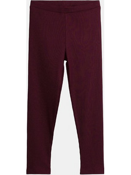 Παιδικό Κολάν για Κορίτσια Ribbed Burgundy ΜΩΒ