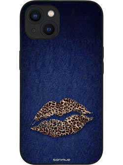 Sonique Diva Series Back Cover Denim Leopard (iPhone 13)