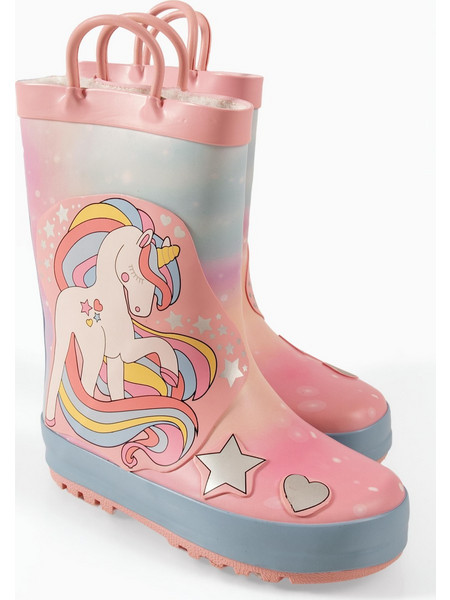 SmartKids παιδικές ροζ γαλότσες Unicorn
