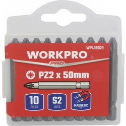 ΜΥΤΕΣ PZ ΑΠΛΕΣ 2.0 x 50mm ΜΑΓΝΗΤΙΚΕΣ ΣΕΤ 10τμχ WP408029 WORKPRO (ΚΑΡΤΕΛΑ)