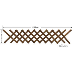 ΞΥΛΙΝΟΣ ΦΡΑΧΤΗΣ ΑΝΟΙΓΟΜΕΝΟΣ PREMIUM 250X60 CM-TESIAS GROUP