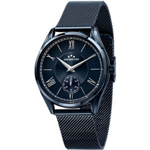 CHRONOSTAR CLASSIQUE 40MM 3H BLUE DIAL MESH BR BLUE