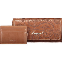 DESIGUAL WOMEN'S BROWN WALLET Καφέ