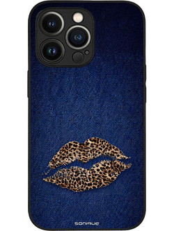 Sonique Diva Series Back Cover με Σχέδιο «Denim Leopard» (iPhone 13 Pro)