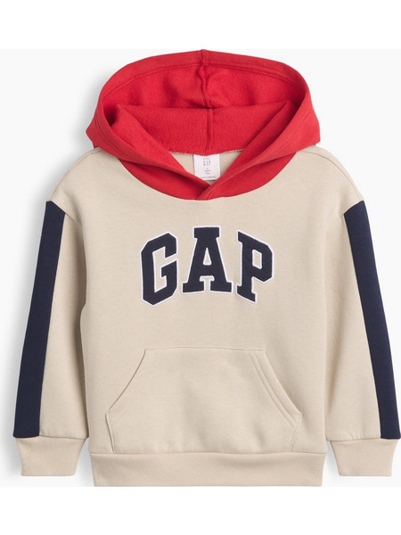 Νηπιακό babyGap Φούτερ Χαλαρής Γραμμής με Colorblock Εφέ και Λογότυπο Moonstone multi
