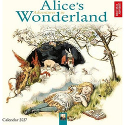 British Library: Alice's Adventures in Wonderland Mini Wall Calendar 2027 (Art Calendar)
