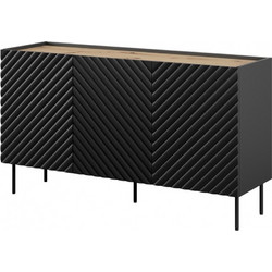 3D2SZ ONDA chest of drawers 150x45x85 black 301421