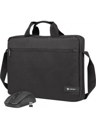 Natec Wallaroo 2 Τσάντα Laptop Ώμου 15.6" Black