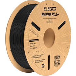 ELEGOO Rapid PLA+ Νήμα Τρισδιάστατης Εκτύπωσης, Μαύρο