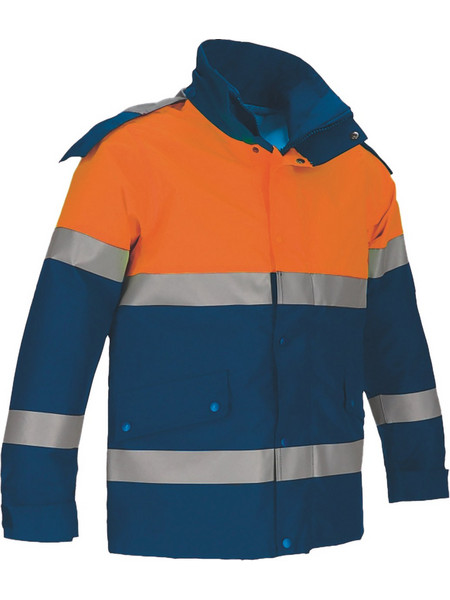Parka 2-in-1 Υψηλής Ορατότητας MURRAY Valento Fluo Orange-Orion Navy Blue