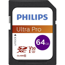 Philips SDXC 64GB Class 10 U3 V30 UHS-I A1