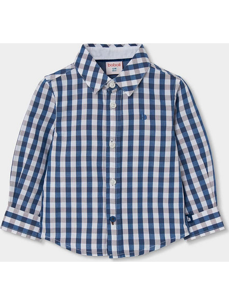 Boboli Πουκάμισο Poplin Shirt Check 814047-9941 Καρώ Αγόρι
