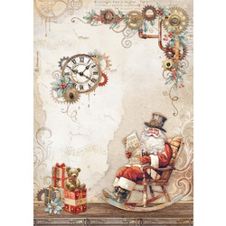 Stamperia Ριζόχαρτο Decoupage A4 (21X29,7cm) Gear up for Christmas Santa Claus