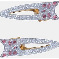 Παιδικά Τσιμπιδάκια Μαλλιών Glitter Kitty ΠΟΛΥΧΡΩΜΟ
