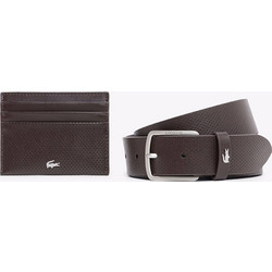LACOSTE ΖΩΝΗ ΑΝΔΡΙΚΗ ΣΕΤ ΔΩΡΟΥ 35 PUNCH BELT CC BOX 3RC4092-028 DarkBrown