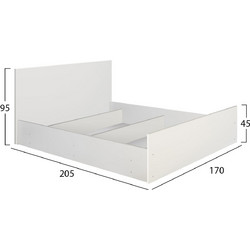 ΣΕΤ ΚΡΕΒΑΤΟΚΑΜΑΡΑΣ 5ΤΜΧ ADLER HM11758.03 ΜΕΛΑΜΙΝΗ ΛΕΥΚΗ-ΓΙΑ ΣΤΡΩΜΑ 160x200εκ