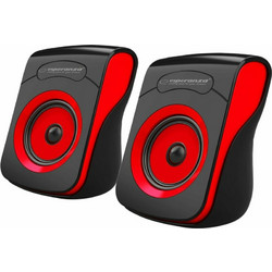 Esperanza Flamenco EP140 Ηχεία Υπολογιστή 2.0 6W Black Red