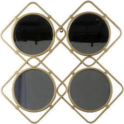 ΧΡΥΣΟΣ ΜΕΤΑΛΛΙΚΟΣ ΚΑΘΡΕΦΤΗΣ FOUR MIRRORS 60x60x3EK