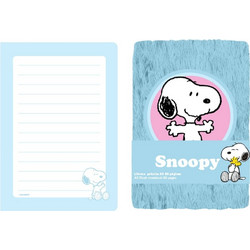 Snoopy Peanuts A5 plush notebook