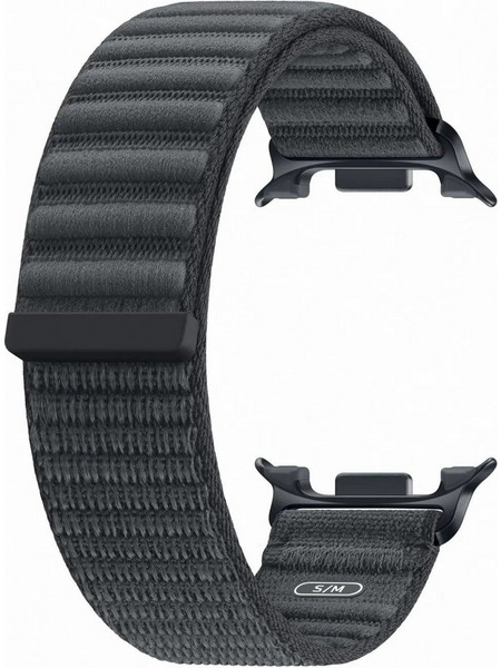 Samsung Fabric S/M Λουράκι Υφασμάτινο Black (Samsung Galaxy Watch 9 / Watch 8)