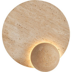 ARAPIDIS LIGHTING ΑΠΛΙΚΑ ΤΟΙΧΟΥ TRAVERTINE LED 5W 3000K 350Lm (A331)