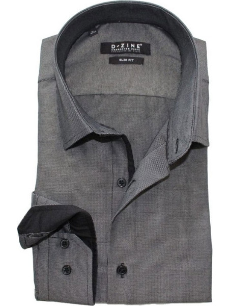 Alessandro Men's Piquet Shirt D-18335 - Grey