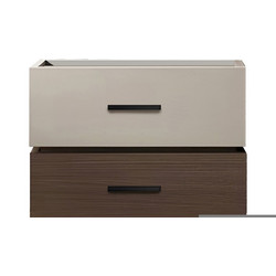 Κομοδίνο Sonlen pakoworld mdf σε καρυδί-μπεζ απόχρωση 60x40x44.5εκ 072-000105