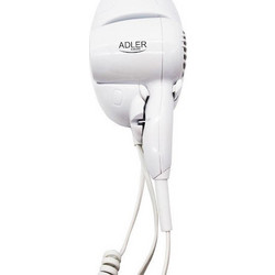 Adler AD-2252 Σεσουάρ Ξενοδοχείου Λευκό 1.6kW με Σπειροειδές Καλώδιο έως 160εκ
