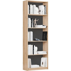 Βιβλιοθήκη KTP-350-FF Trendline Φυσικό Florida 64x182x26cm