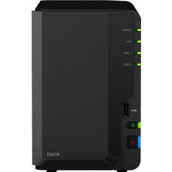 Synology DiskStation DS218 NAS Tower με 2 Θέσεις για SSD / HDD και Θύρα Ethernet